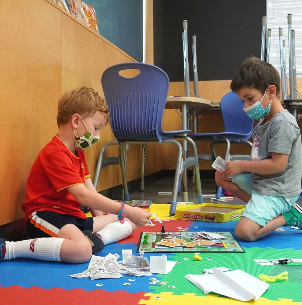 Children playing in preschool JCC